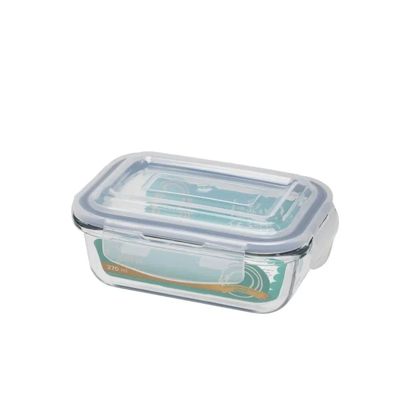 Jogo de 3 Potes Herméticos de Vidro Retangular